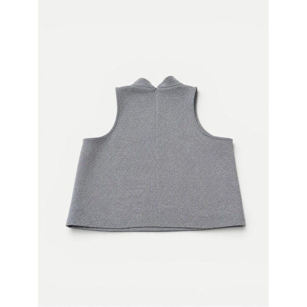 Blue Juice Gray Sleeveless Mock Neck Crop Top – Size 10 Australia - Picture 9 of 9